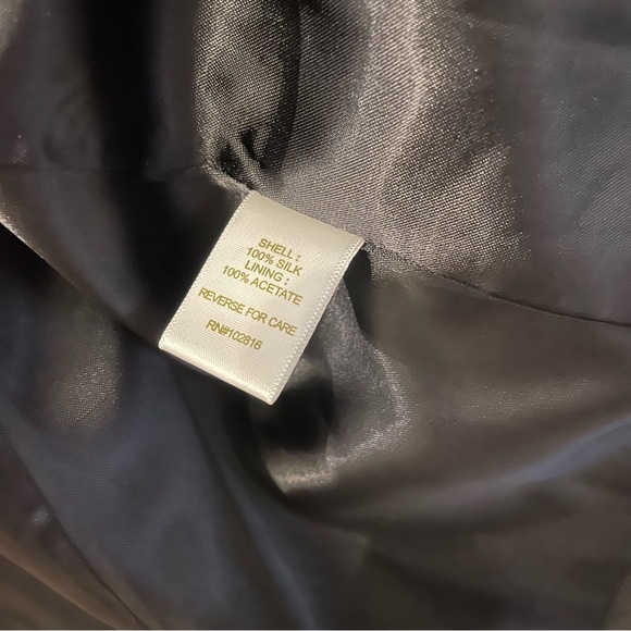 Garnet Hill Women's Size 4 One Button Long Sleeve Blazer Jacket Black Pockets - Picture 5 of 6